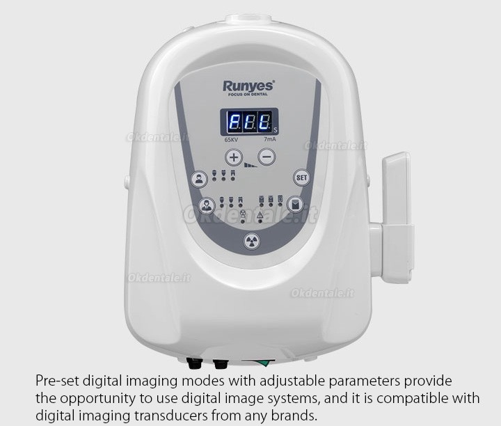 Runyes DC X-Ray Unità radiografico Endorale Digitale Odontoiatrico (Montaggio a parete)